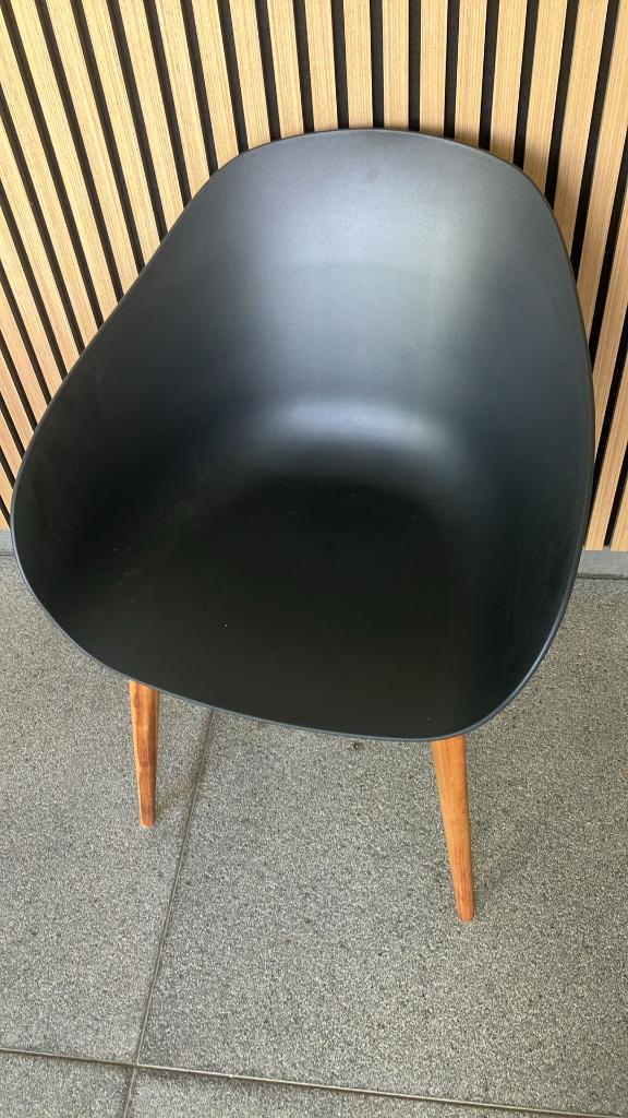 Eetstoelen, Ophalen, Kunststof, Gebruikt, Zwart