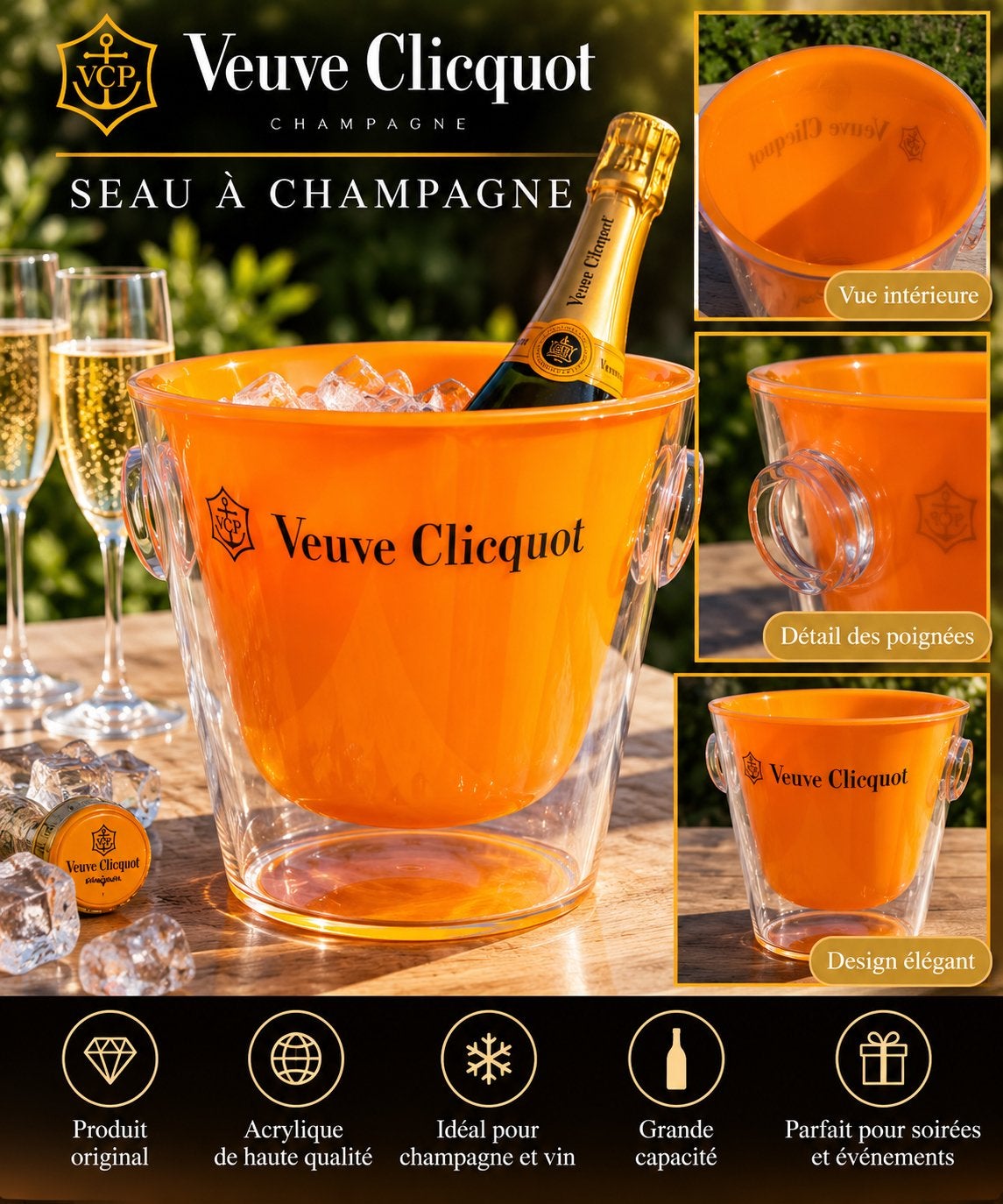 Veuve Clicquot SEAU À CHAMPAGNE, Enlèvement ou Envoi