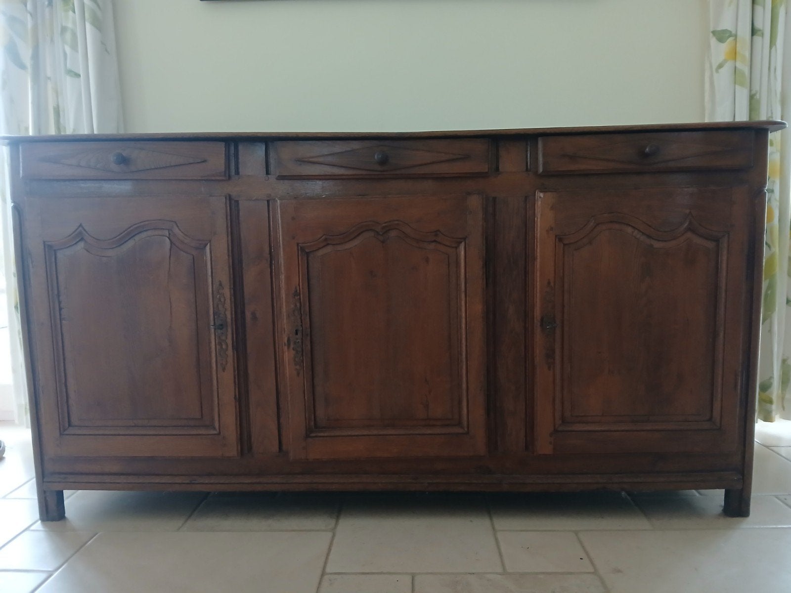 Massief eiken kast 200 x 50 x 100 cm, Gebruikt, Eikenhout, Ophalen of Verzenden, 200 cm of meer
