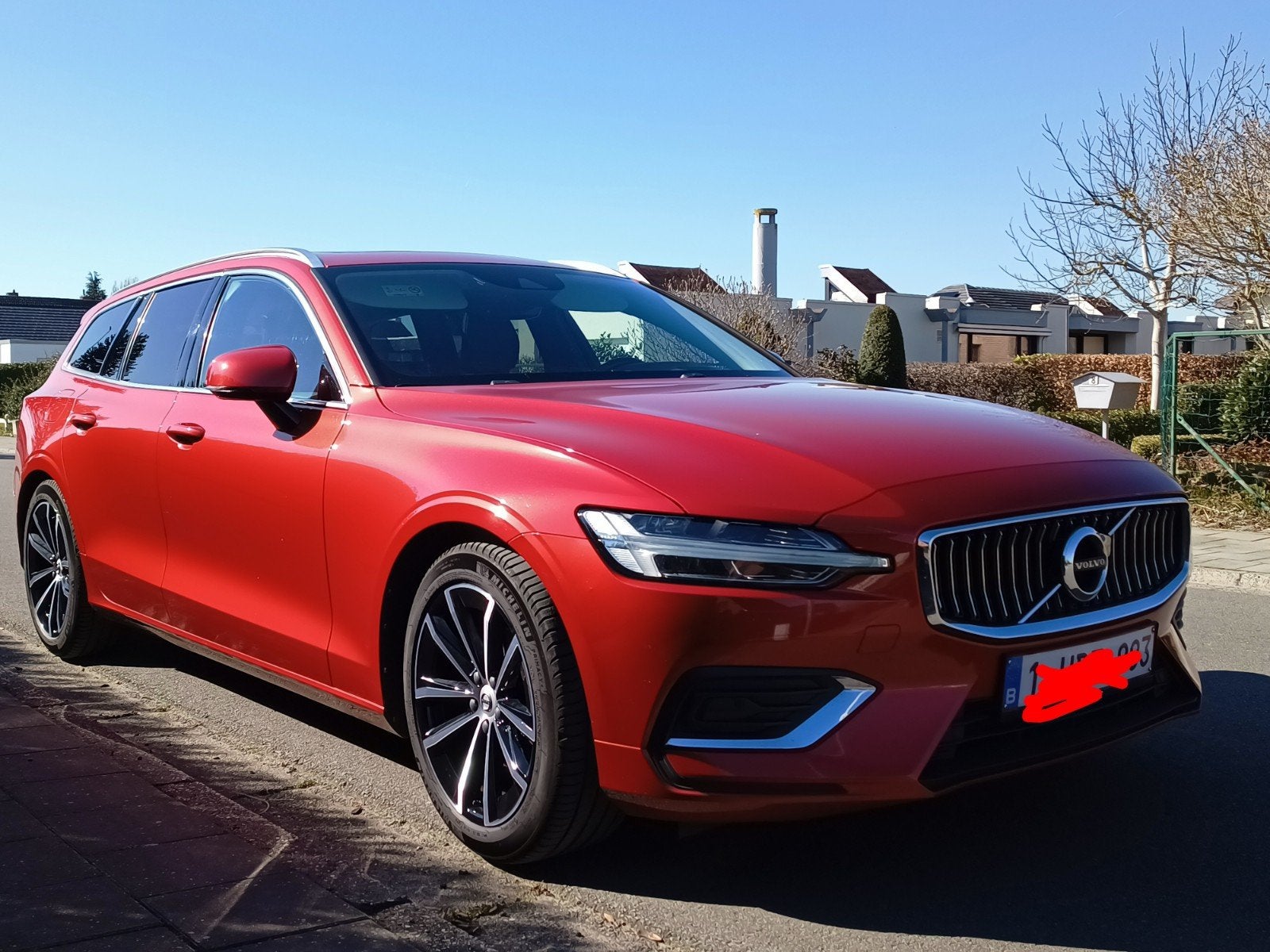 Volvo V60 D3 Inscription Bwj 2019, Auto's, V60, Particulier, Te koop, Rood