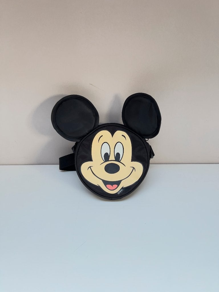 Zwarte Disney Mickey Mouse-heuptas - Riemtasje, Verzamelen, Ophalen of Verzenden, Mickey Mouse, Gebruikt, Tas, Koffer of Zak