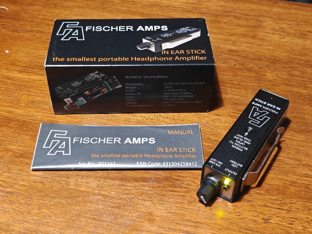 Fischer Amps In Ear Stick, Musique & Instruments, Enlèvement, Comme neuf, Moins de 500 watts, Moniteur(ampli)