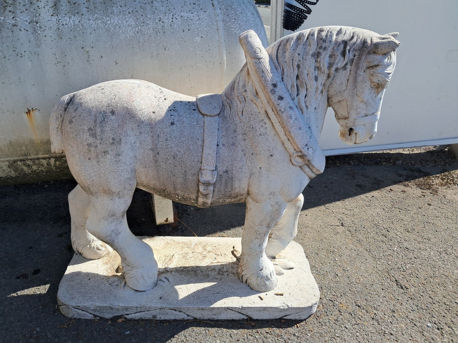 Cheval de trait brabançon, cheval de ferme flamand, Jardin & Terrasse, Enlèvement, Neuf, Béton, Autres types
