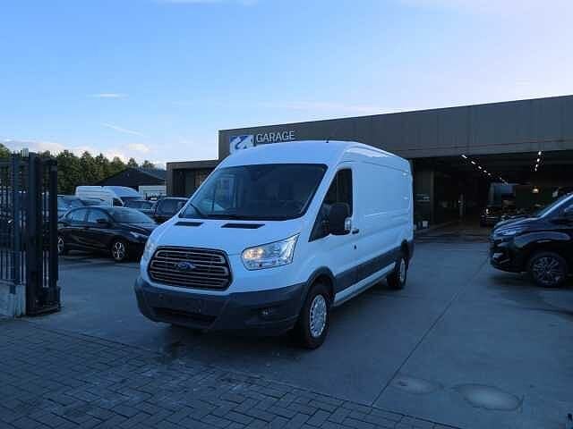 Ford Transit 2T 2.2 TDCi 125pk L3-H2 3pl Trend Trekhaak '15, Euro 5, Parkeerassistent, Wit, Bedrijf
