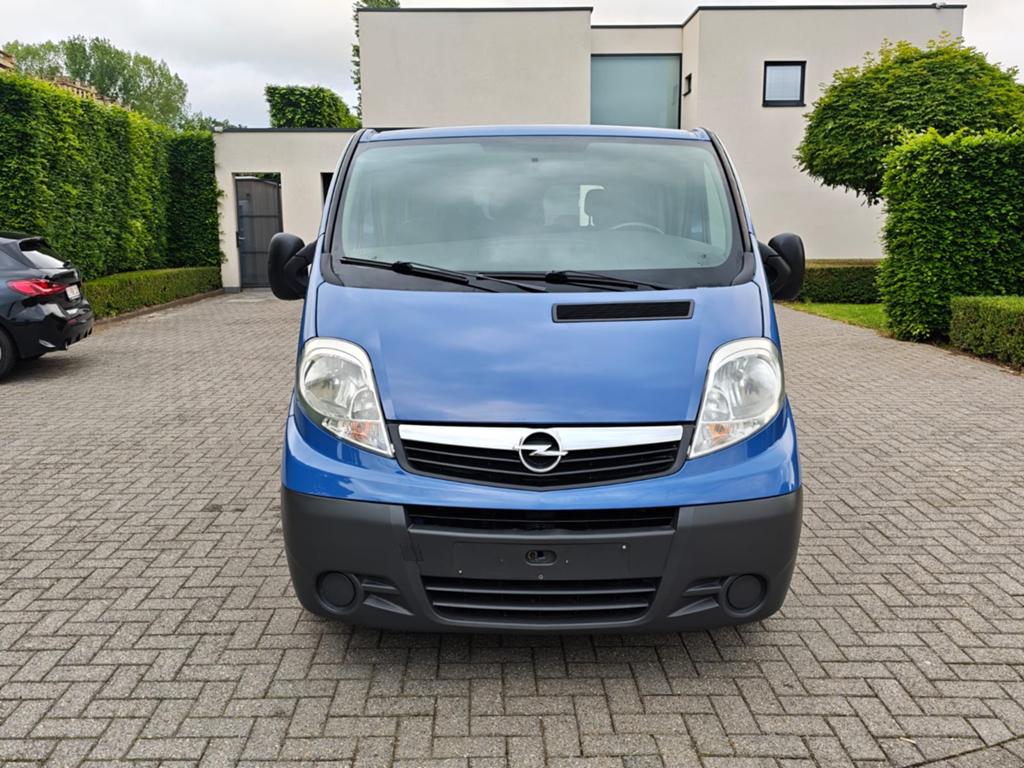 Opel Vivaro***2.0CDTi 9pl Airco***, Auto's, Zwart, Blauw, 9 zetels, Bedrijf