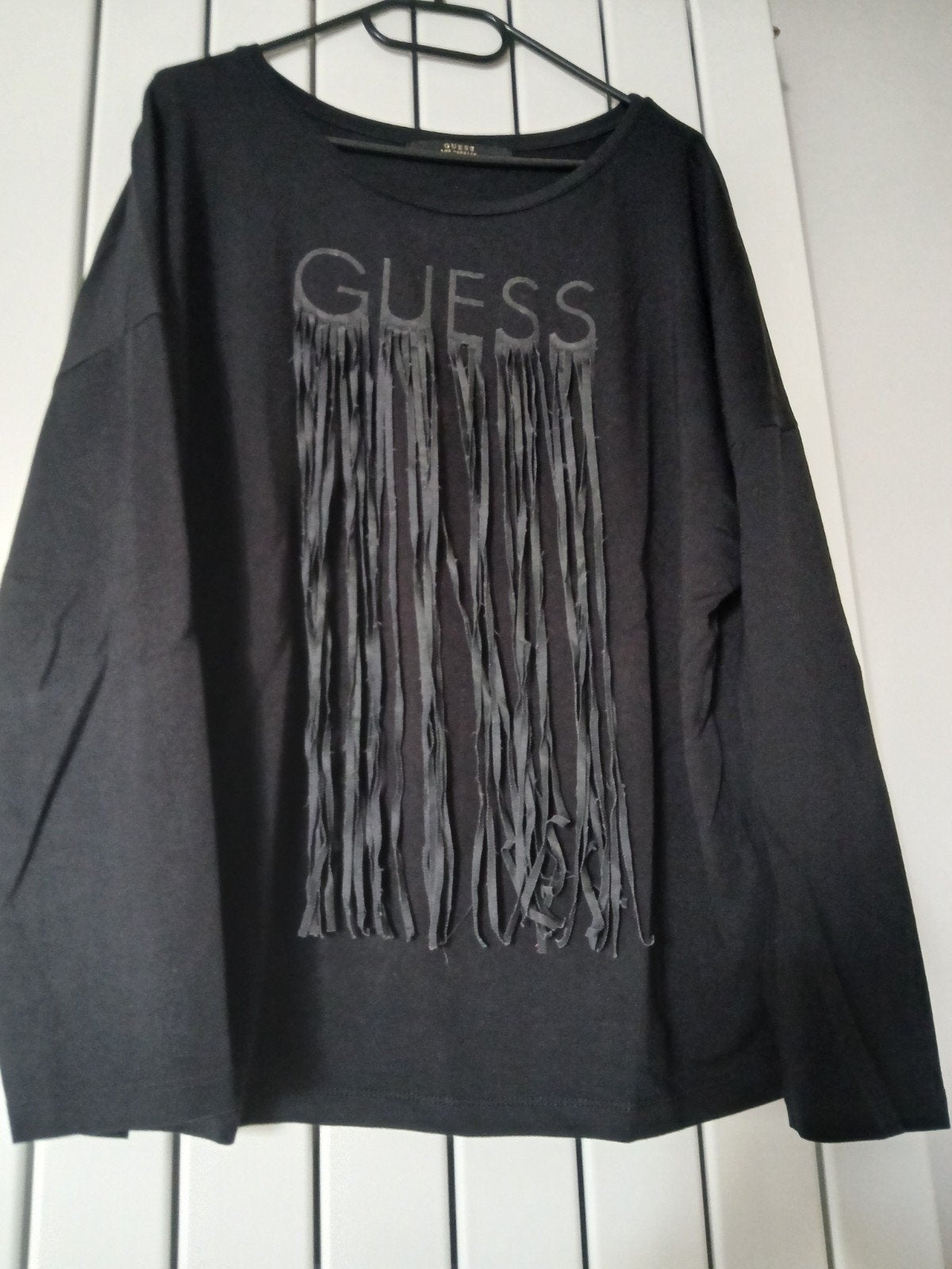 Zwarte 't shirt met lange mouwen "Guess" maat L, Kleding | Dames, Grote Maten, Ophalen