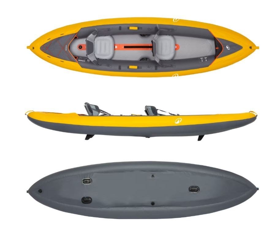 Opblaasbare kajak 2 personen in zeer goede staat, Watersport en Boten, Ophalen, Opblaasbaar, Zo goed als nieuw, 2-persoons