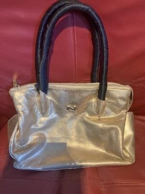 Handtas Nathan (goudkleurig)., Handtassen en Accessoires, Ophalen, Gebruikt, Handtas