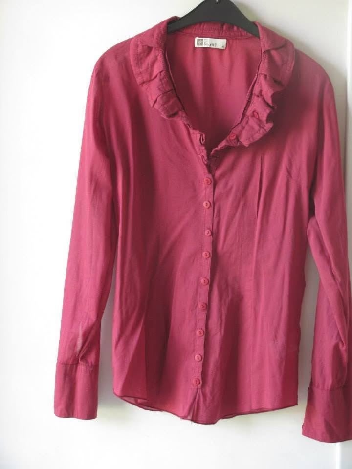 MAIS IL EST OU LE SOLEIL bordeaux blouse+ lange vest M / 40, Kleding | Dames, Maat 38/40 (M), Overige kleuren, Ophalen of Verzenden