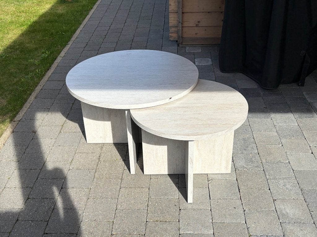 Salontafel (Set van 2), Ophalen, 50 – 75, 50 tot 100 cm, Rond