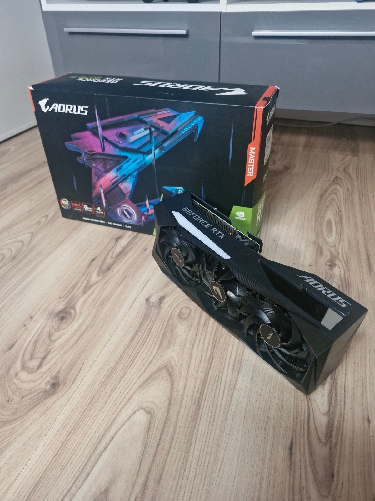 Aorus Rtx 3070 Ti, Computers en Software, Videokaarten, Gebruikt, Nvidia, GDDR6, HDMI, DisplayPort, Ophalen