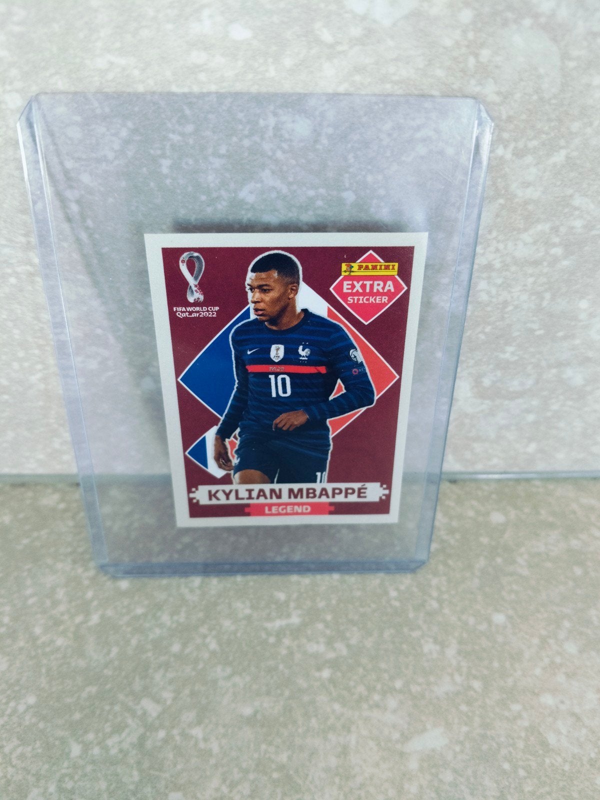 Panini extra sticker Kylian mbappe Frankrijk base, Enlèvement ou Envoi, Autocollant