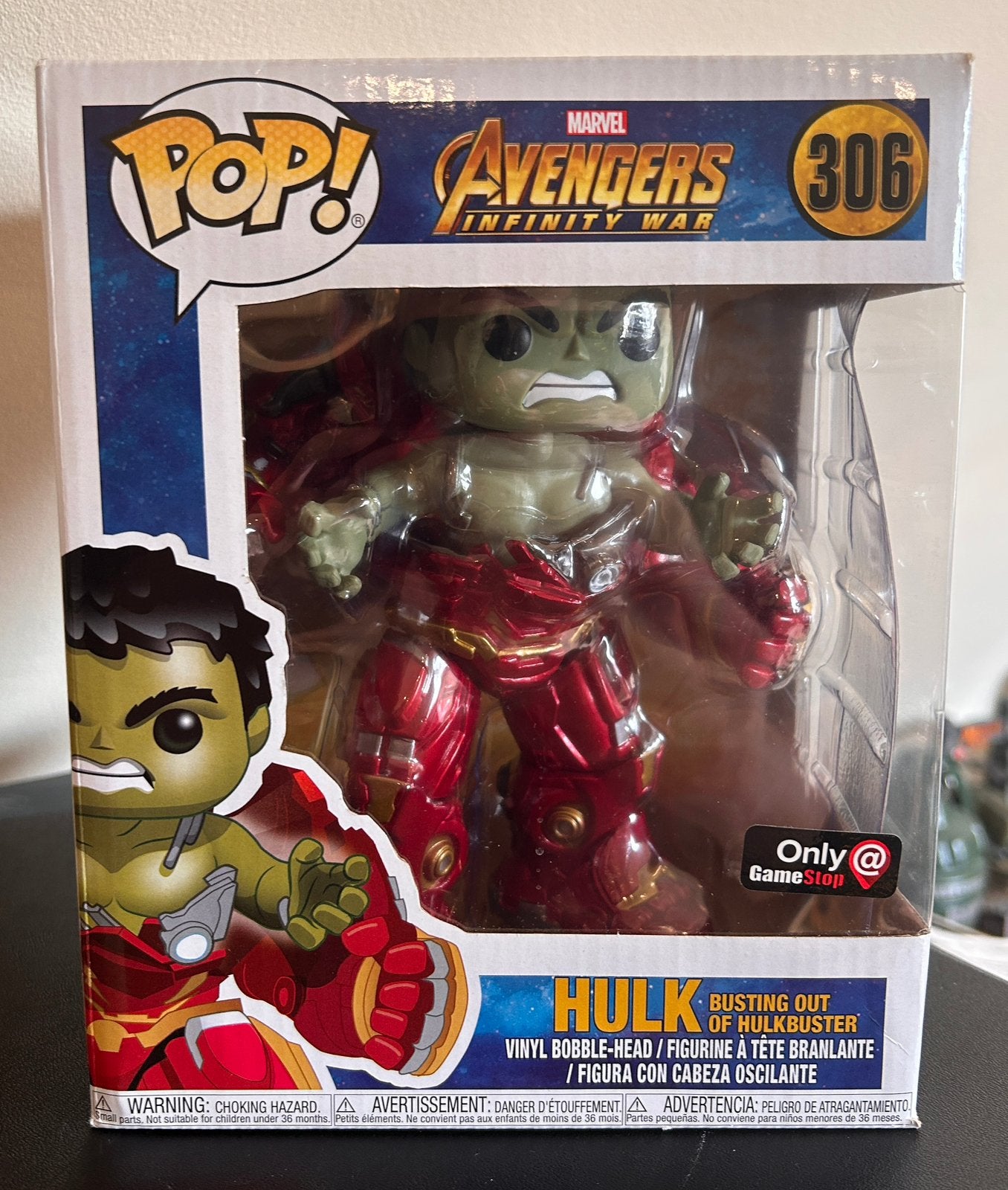 Funko #306 Avengers Infinity War: Hulk, Enlèvement ou Envoi, Comme neuf