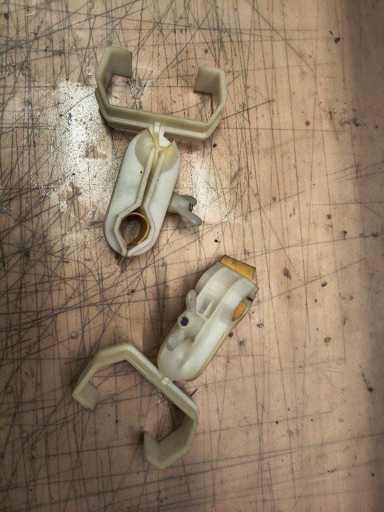 (piel) lamp houders fiets vintage/retro, Ophalen, Gebruikt