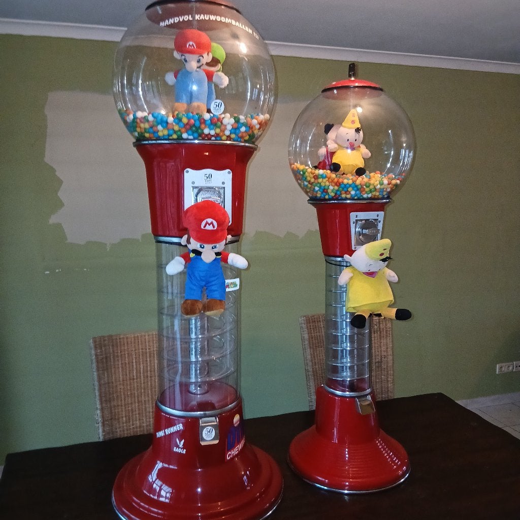 kauwgomballen automaat & te koop & 2 stuks & 140 cm + 160 cm, Verzamelen, Euro, Ophalen, Nieuw, Met sleutels
