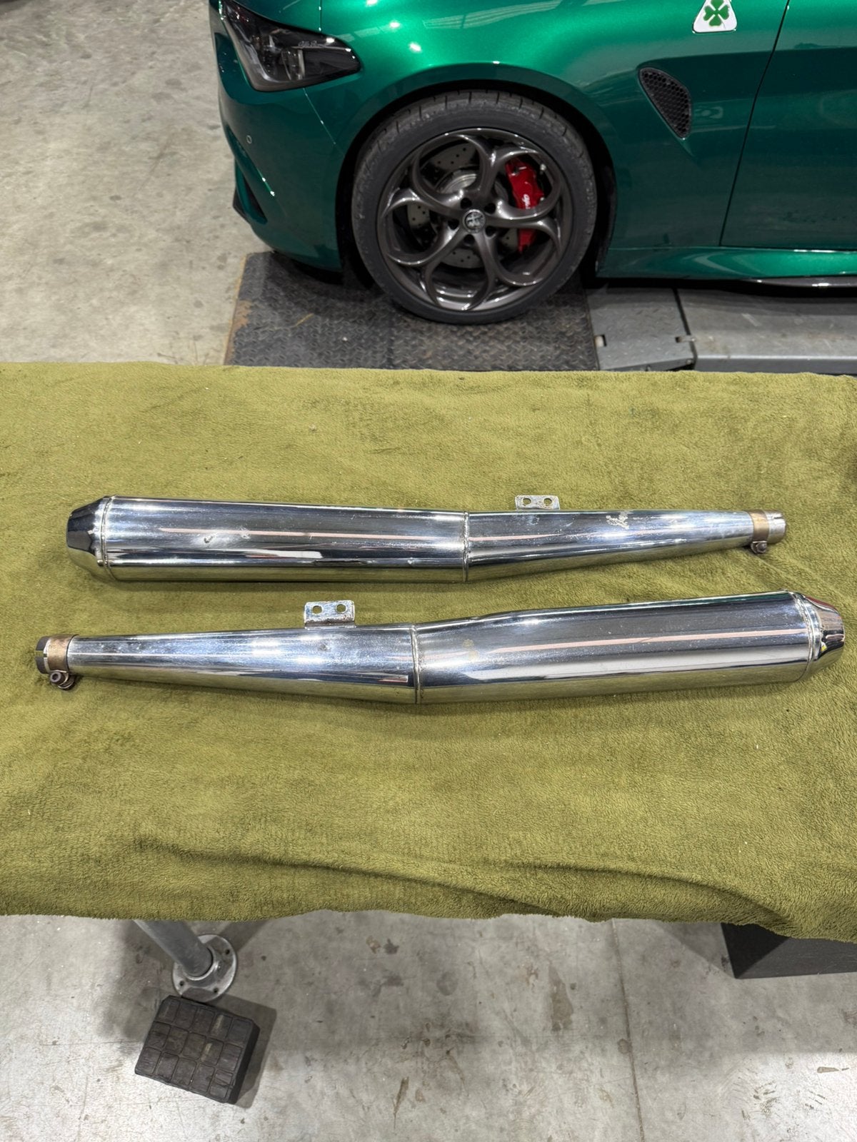 BMW R100 RS uitlaat, Ophalen, Gebruikt