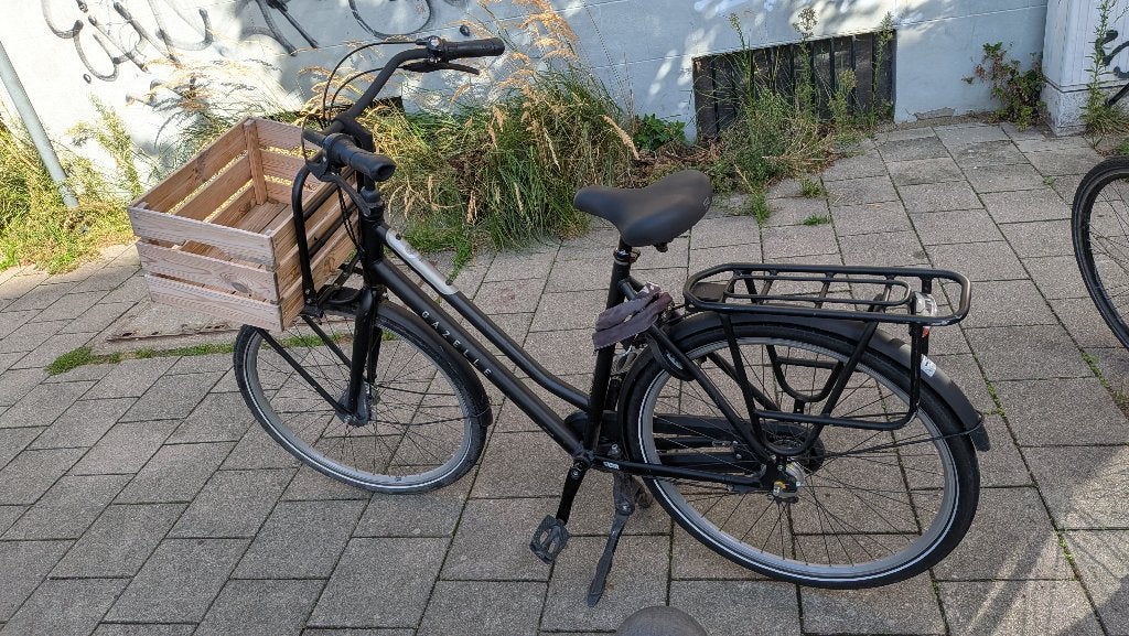 Gazelle stadsfiets – Shimano Nexus 3 – houten krat, Enlèvement, Utilisé, Gazelle, Vitesses