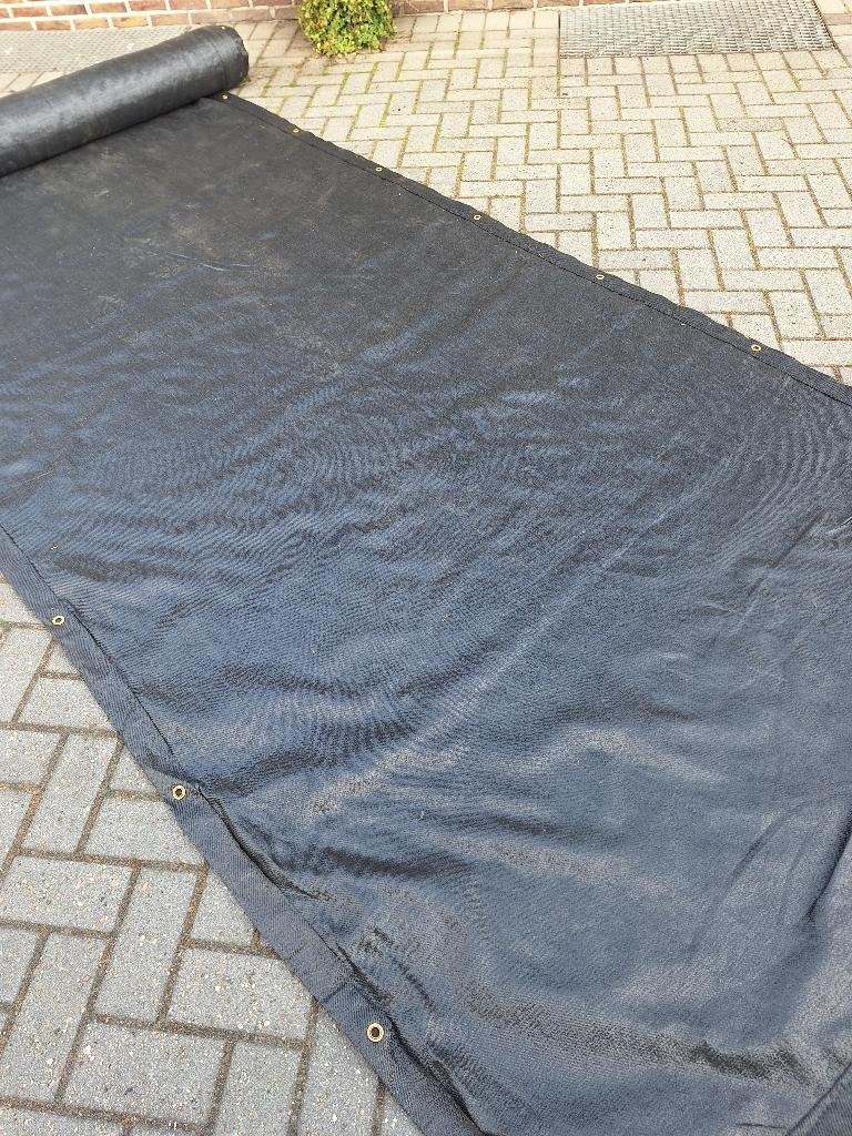 Tuin Afscheidingsdoek zwart met verstevigingsringen, Enlèvement, Autres types