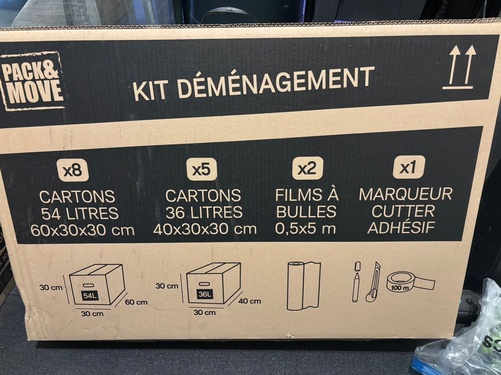 Cartons/Kit de déménagement, Enlèvement, Comme neuf