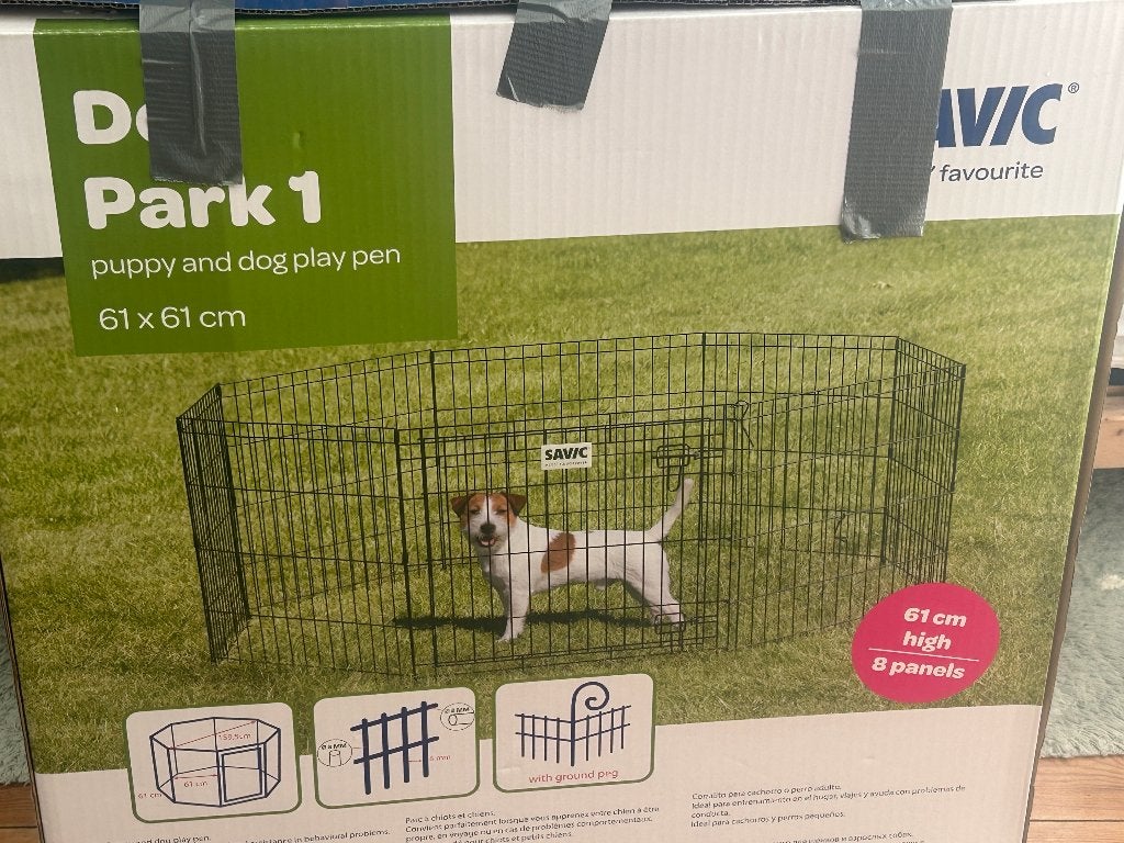 Savic hondenren dog park zwart 61 x 61, Enlèvement, Comme neuf