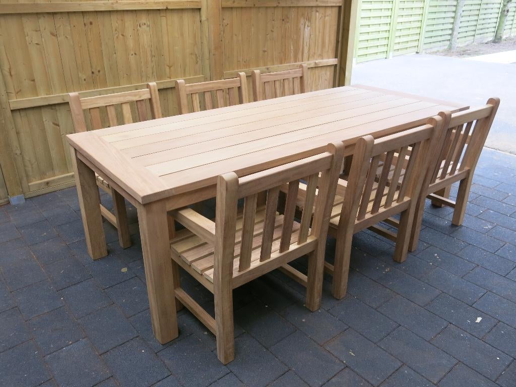 à vendre magnifique ensemble de jardin en teck bon prix, Neuf, Salons de jardin, Chaise, Enlèvement