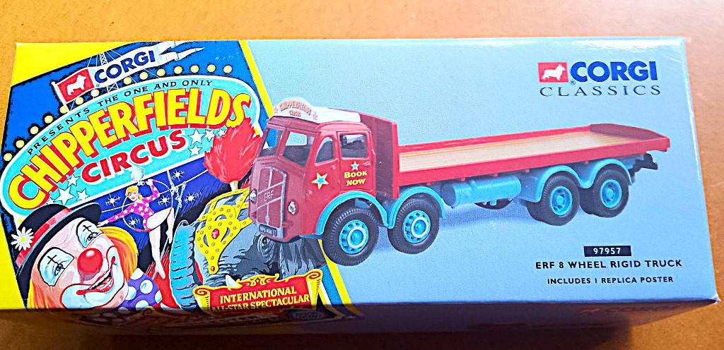 Corgi Classics Chipperfield Circus ERF, Hobby en Vrije tijd, Modelauto's | 1:43, Ophalen of Verzenden, Nieuw, Corgi