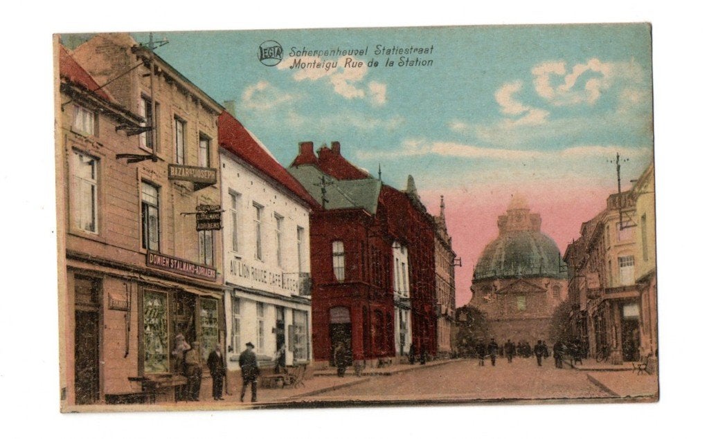 Scherpenheuvel - Statiestraat, Verzamelen, Ophalen of Verzenden, 1920 tot 1940, Gelopen, Vlaams-Brabant