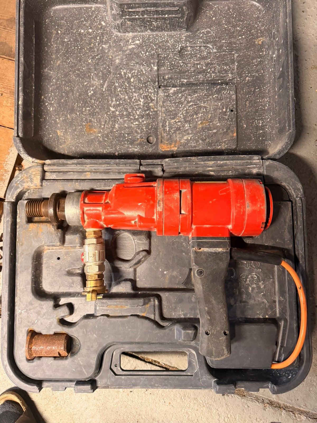 WEKA diamantboormachine compleet/5 boren/statief/drukvat, Doe-het-zelf en Bouw, Variabele snelheid, Ophalen, Boormachine, Gebruikt