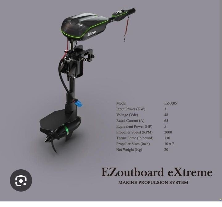 EZ X05 48v 3kw elektrische buitenboordmotor knuppel, Watersport en Boten, Buiten- en Binnenboordmotoren, Ophalen of Verzenden