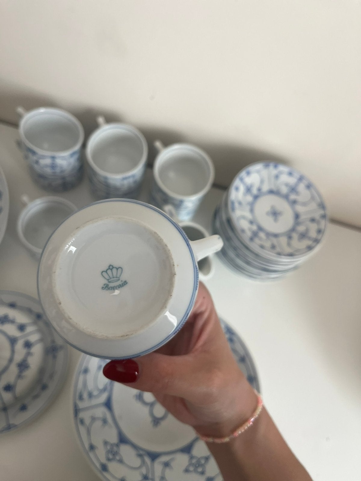 Bavaria servies (Boch look a like), Ophalen