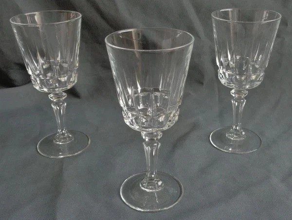 Lot de 3 verres à vin Lady Victoria de Cristal d'Arques, Envoi, Comme neuf, Autres types