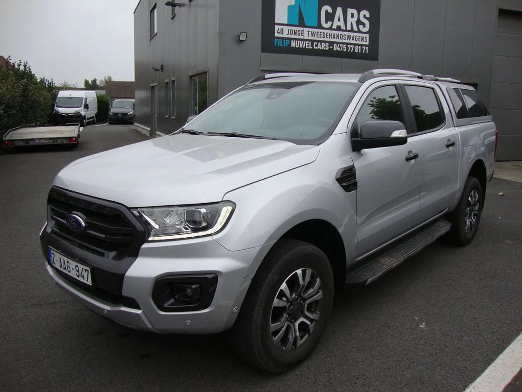 Ford Ranger 212pk, leder, gps, camera, btw in, 2023, adaptiv, Cuir, Argent ou Gris, Achat, Entreprise