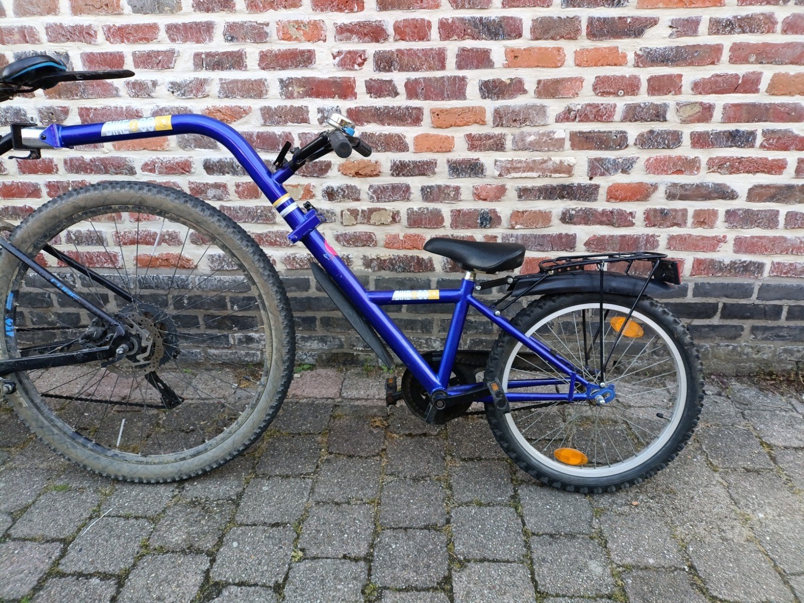 aanhangfiets bike2go 20", Vélos & Vélomoteurs, Accessoires vélo | Remorques, Pliable, Enlèvement, Utilisé, Bike2go