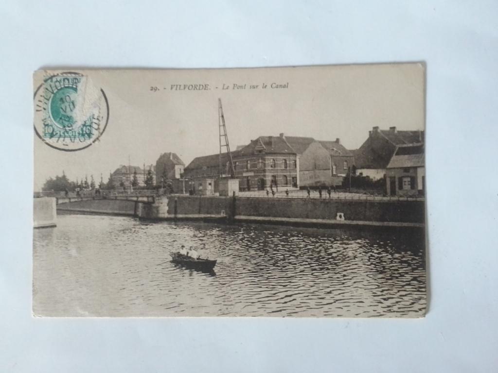 VILVOORDE VILVORDE LE PONT SUR LE CANAL, Verzenden, 1920 tot 1940, Gelopen, Vlaams-Brabant
