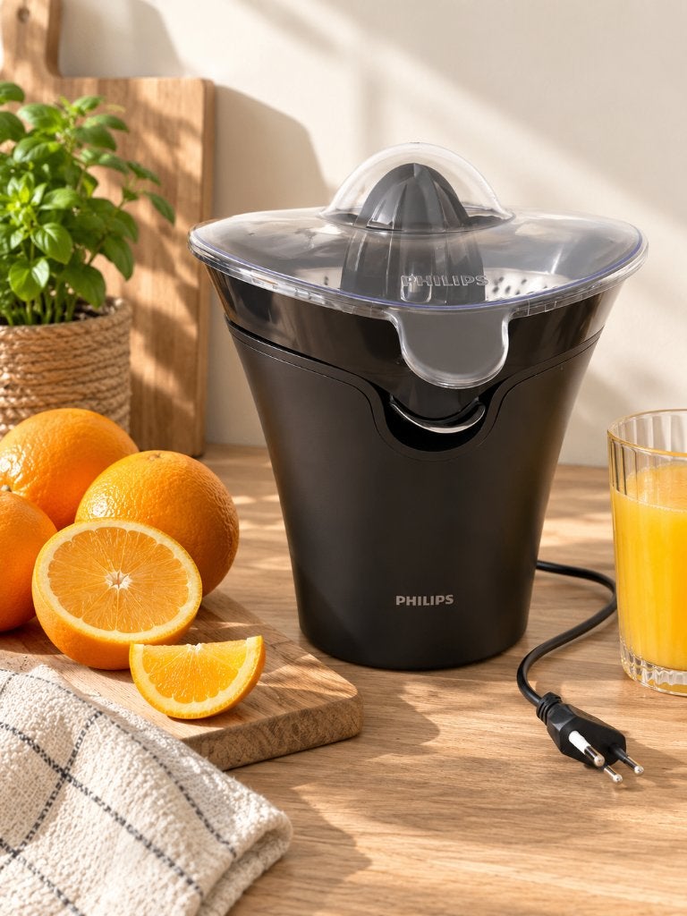 Philips Citrus Press 7000 HR2752/90 – zo goed als nieuw, Elektrisch, Citruspers, Ophalen of Verzenden, Zo goed als nieuw