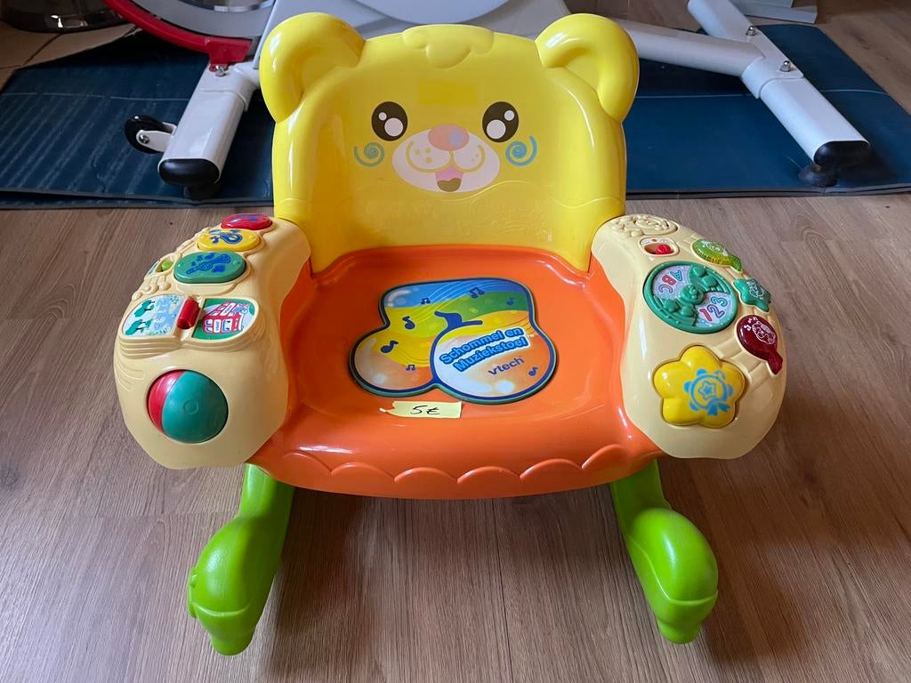 Schommel- en muziekstoel baby’s, Ophalen, Zo goed als nieuw