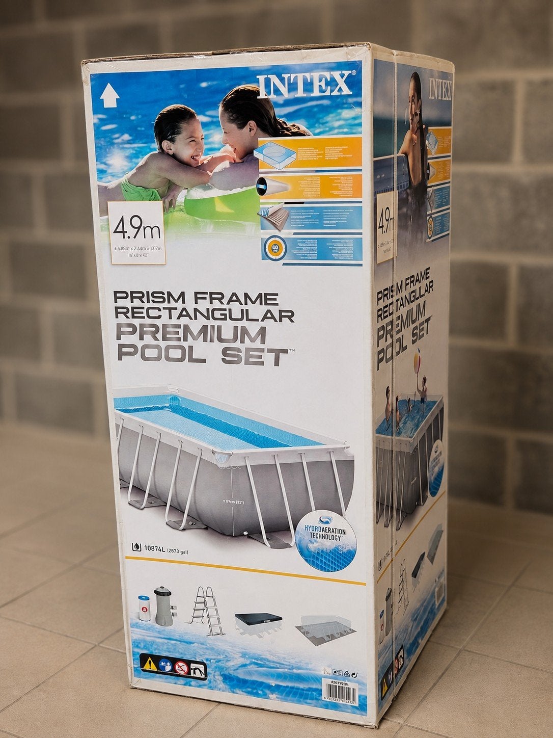 INTEX Prism Frame 4,88 x 2,44 x 1,07 m – NEUVE JAMAIS OUVERT, Neuf, Enlèvement, 80 à 120 cm, Rectangulaire