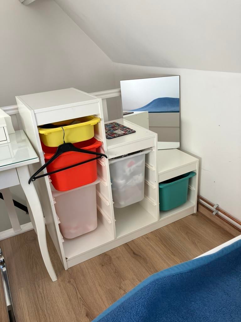 Trofast ikea en bakken, Enlèvement, Comme neuf, Armoire