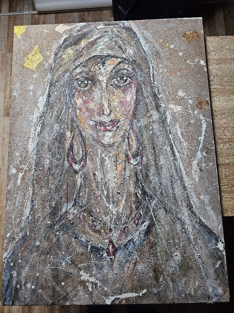 Tableau - peinture, Enlèvement, Autres styles, Portrait ou Personnes, Toile