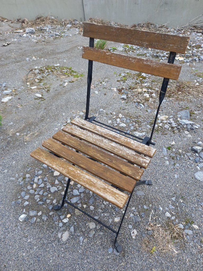 24 chaises bistro pliables, Enlèvement, Utilisé, Bois, Pliant