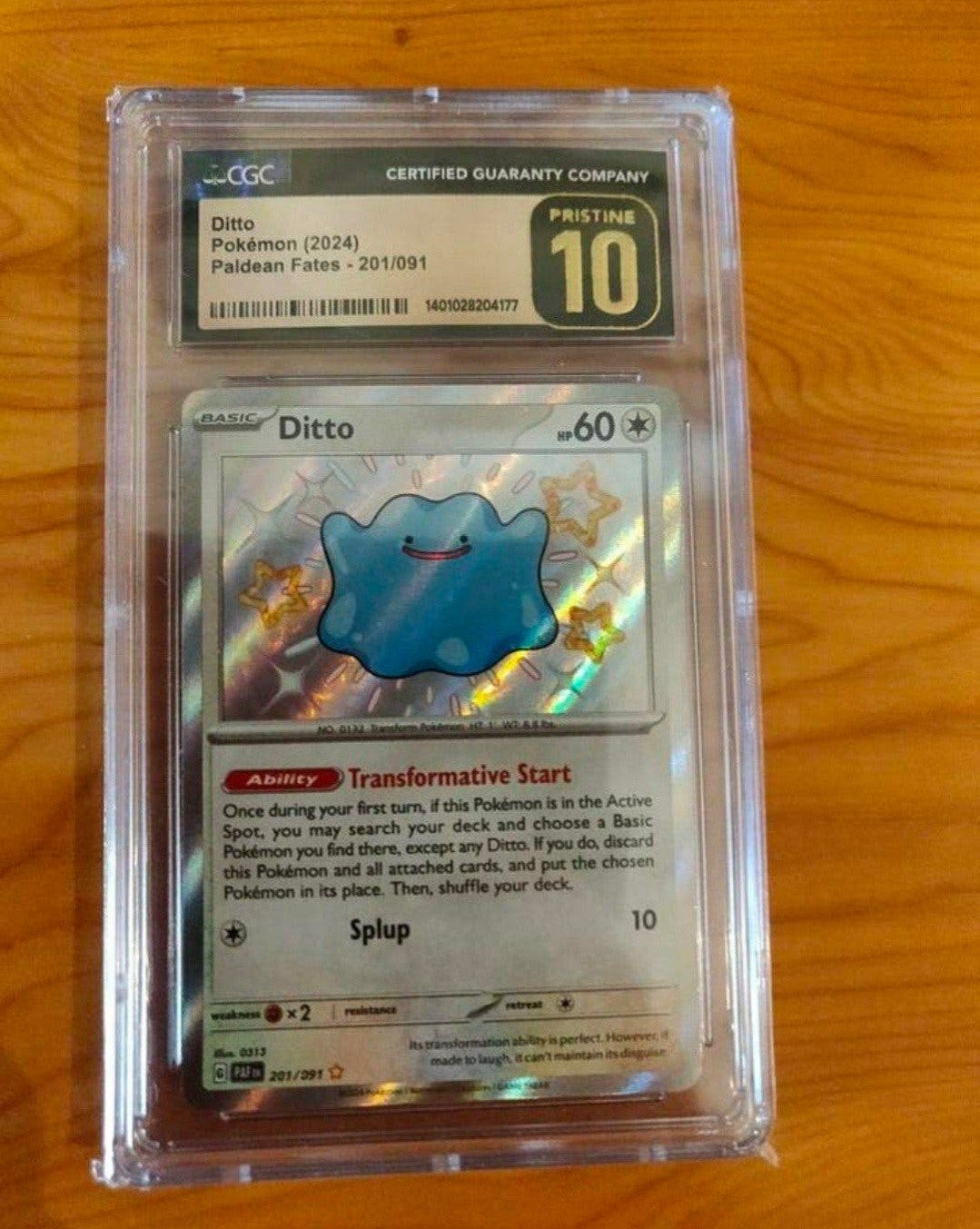 CGC pristine 10 Ditto PAF 201/091, Ophalen of Verzenden