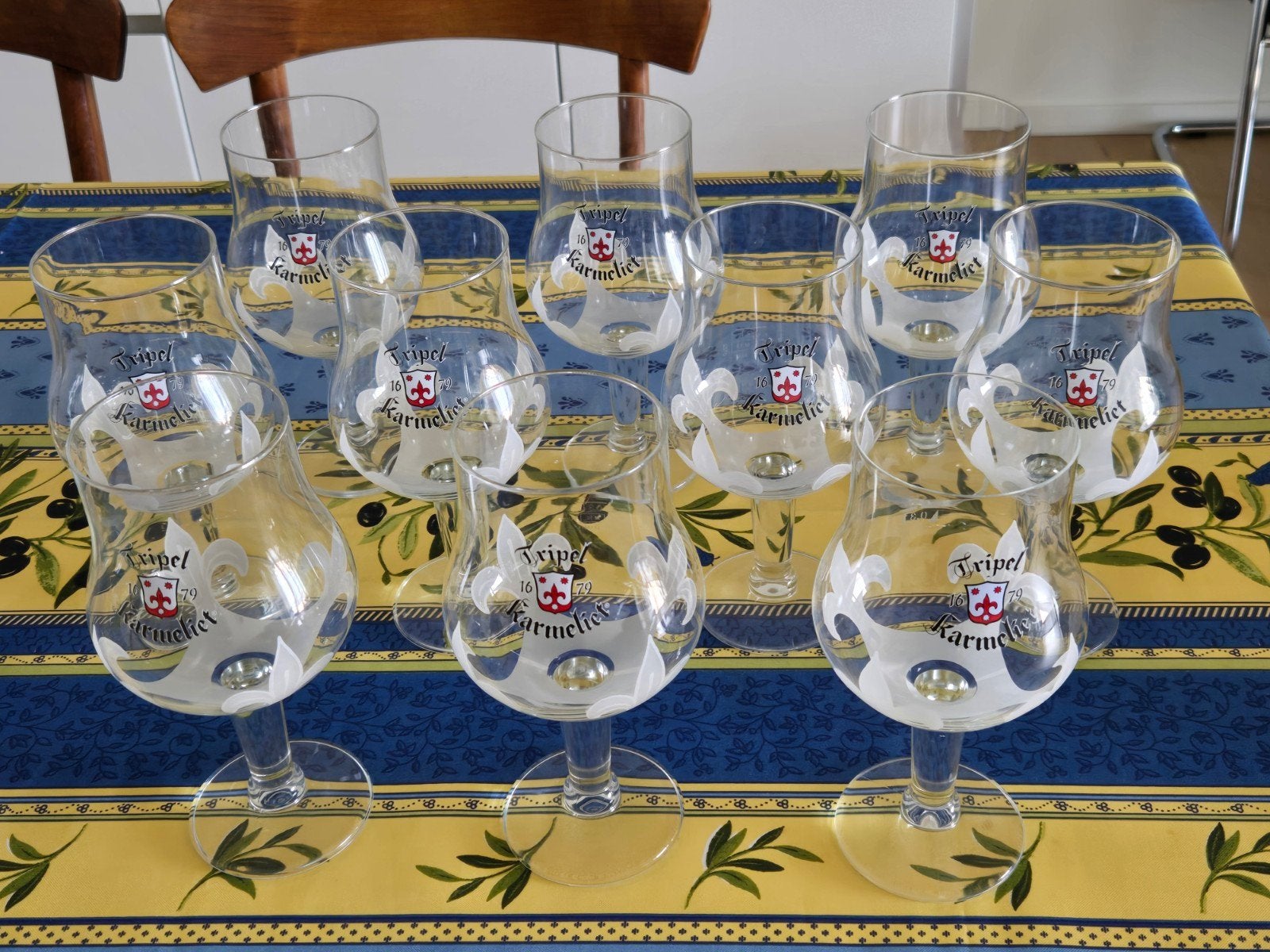 Dix nouveaux verres Tripel Karmelite 33 cl, Enlèvement ou Envoi
