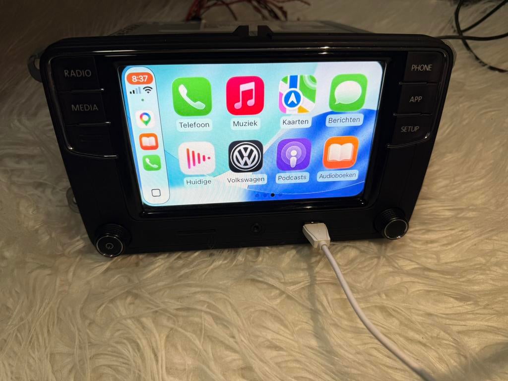Autoradio CarPlay VW seat skoda  RCD 360 PRO, Ophalen, Zo goed als nieuw