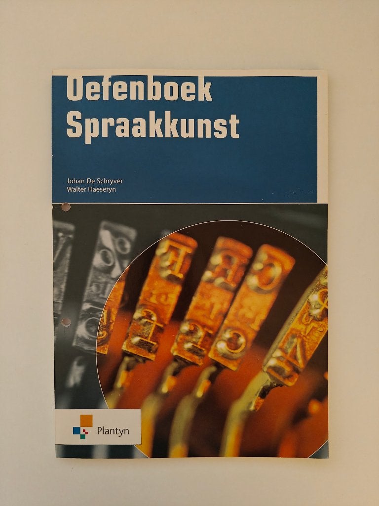 Oefenboek Spraakkunst, Boeken, Studieboeken en Cursussen, Ophalen, Zo goed als nieuw, Alpha, Plantyn