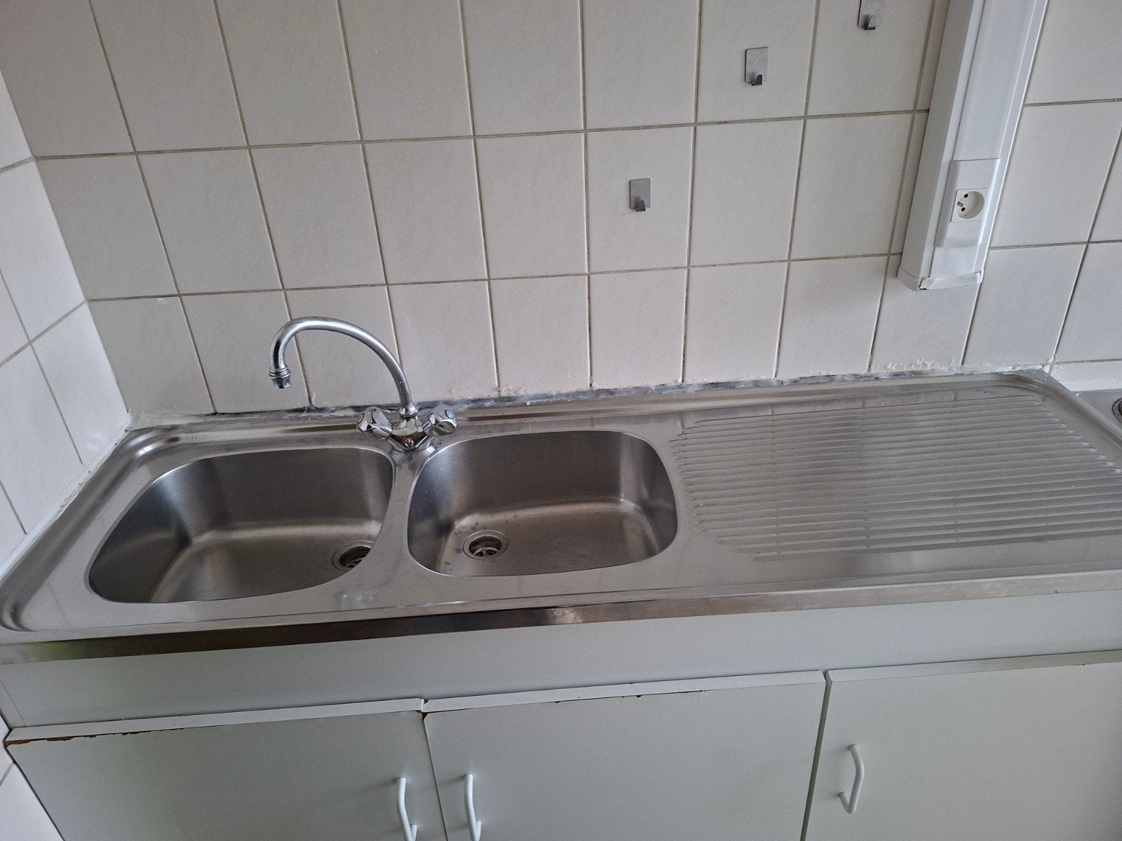 dubbbele spoelbak, Ophalen