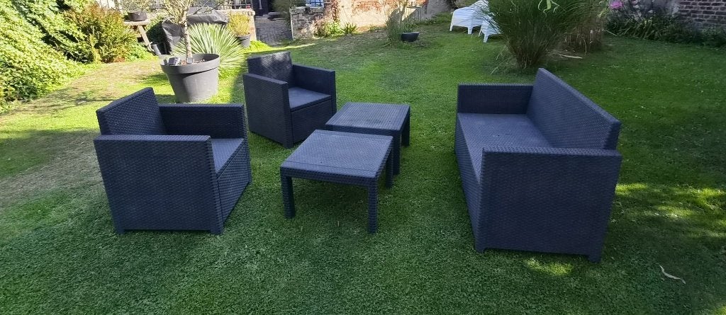 Salon de jardin, Enlèvement, Utilisé, Synthétique