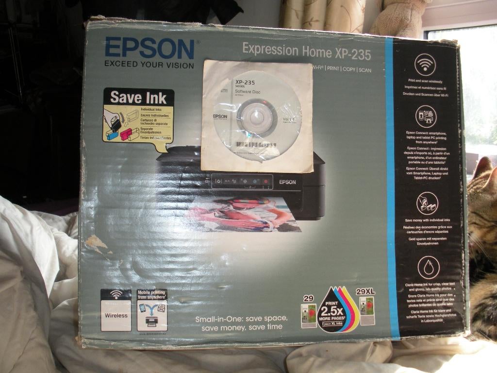 CD d'installation de l'imprimante EPSON XP-235 + Son Access, Enlèvement ou Envoi, Fax, Wi-Fi intégré, Epson