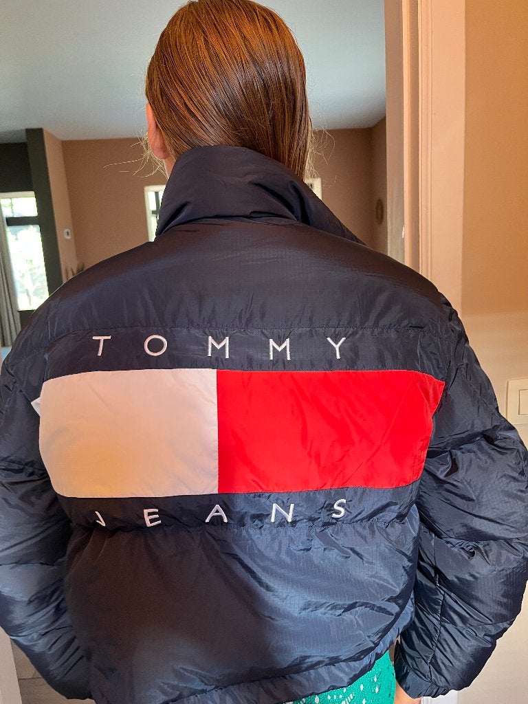 Tommy hilfiger jas maat smal, Ophalen, Tommy hilfiger, Blauw, Zo goed als nieuw