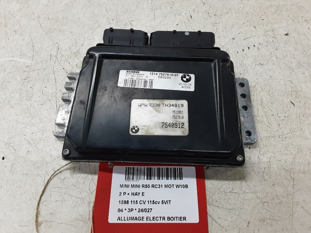 MODULE D ALLUMAGE Mini Mini (R50 / 53) (12147527610-01), Petuelring 130
80809  München, DE, Mini, Utilisé, Minikundenbetreuung@mini.de