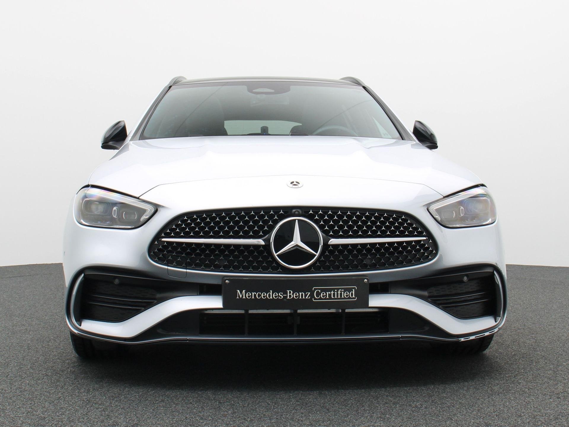 Mercedes-Benz C 300 e AMG Line Estate + PANORAMISCH DAK + DI, Automaat, Dealer onderhouden, Zwart, 4 cilinders